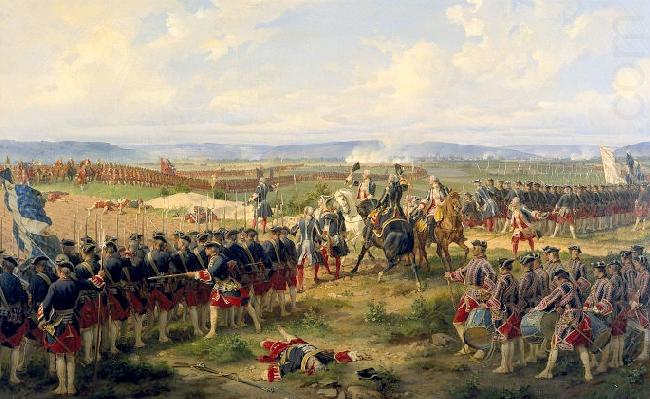 unknow artist Battle of Fontenoy oil painting picture